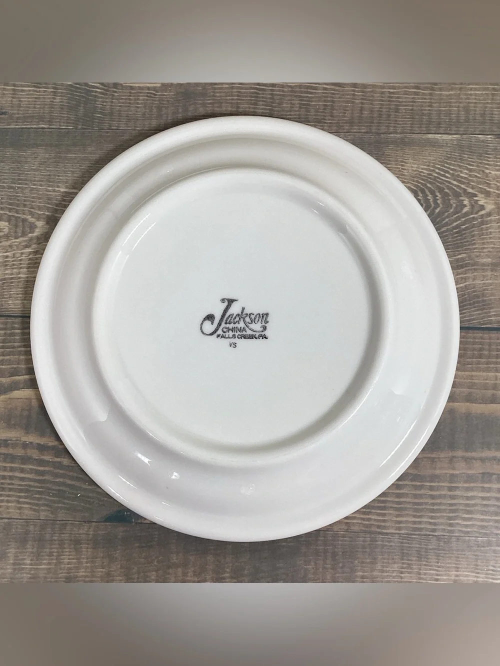 Set 4 Vtg 1972 Jackson China Red White Floral Edge Restaurant Ware Plates 6.5”